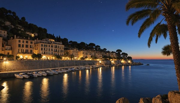 Les mystères envoûtants de la nuit sur la côte d'azur